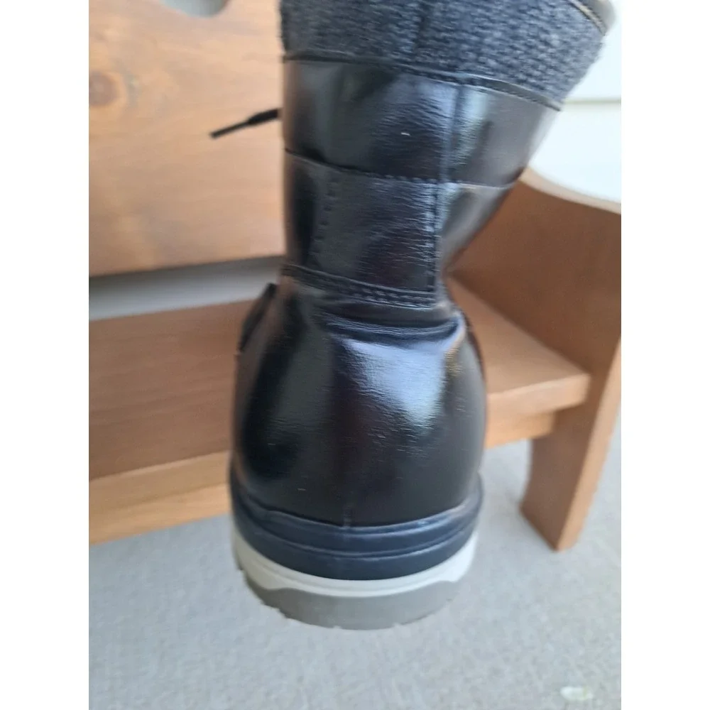 JF J. Ferral Men's Tookers Chukka Boots Black Faux Leather Ankle Boot Size 12 M